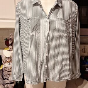 Womens Daily Thread casual button down long sleeve plus size shirt 2X